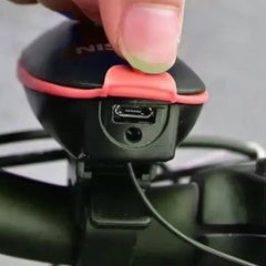 Luz Led Frontal Para Bicicleta Recargable De 250 Lumens Rojo