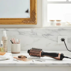 Cepillo Alisador Gama Stylish Keration Brush 3d Cerámica Negro