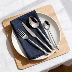 Juego De Cubiertos Premium Carol 16 Piezas Acero Inox Gris