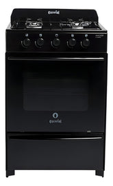 Cocina Master Classic Color Negro Con Puerta Con Visor Gas Natural Escorial