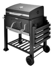 Parrilla A Carbon Movil Ext Barbacoa Chulengo Vivendi Cs Negro