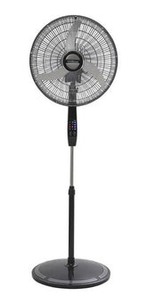Ventilador De Pie Liliana 20 PuLG Vpd20r Orbital 90w Repeler 50.8 Cm Negro Plata Metal 3