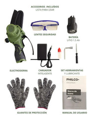 Electosierra De Mano Philco Pem12ase1p 12v Verde