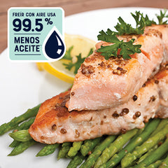 Freidora De Aire Digital Dual Oster Ckstaf7mcddf 7.6l Negro