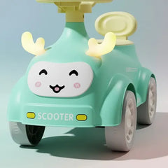 Pata Pata Mobi Bebesit Rod-130a Con Luces Musica Y Baul Verde