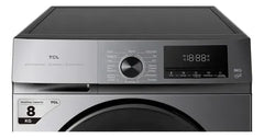Lavarropas Carga Frontal Tcl P108afl Inverter 8kg 1400rpm Gris Oscuro
