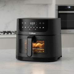 Freidora De Aire Digital Liliana Af906 Duogrill Mid 1700w 6l - Negro