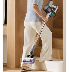 Aspiradora Inalámbrica 2 En 1 Vertical Y De Mano Philco Luz Verde Ultra Liviana 130w Gris