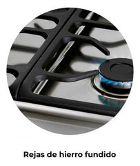 Cocina A Gas Longvie 13331bf 56cm Blanca Cajón Parrilla Color Blanco