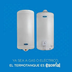 Termotanque Multigas Escorial Estándar 80l Blanco 80l Sc Blanco