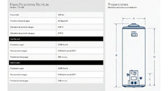 Termotanque Señorial Gas Tsbg-110 Black 2.0 Color Negro 110 Litros