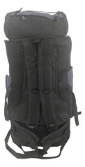 Mochila Para Camping Trekking Outdoor Tm Negra De 90lts Color Negro Diseño De La Tela Liso