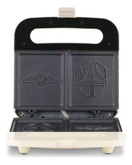 Sandwichera Para 2 Antiadherente Atma Disney Mandalorian Blanco