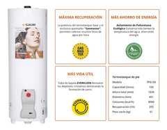 Termotanque A Gas Saiar 150l Multigas Con Protección Anticorrosiva Y Válvula De Seguridad