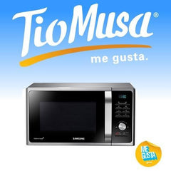 Microondas Samsung Mg23f3k3tas 23l Silver 800w Tio Musa