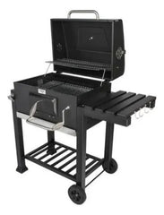Parrilla A Carbon Movil Ext Barbacoa Chulengo Vivendi Cs Negro