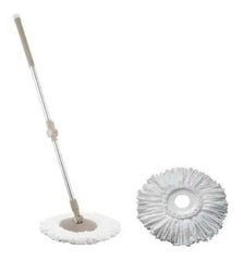 Balde Mopa Centrifugo 360 Escurridor Trapeador Acero Inox Color Beige