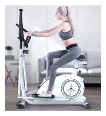 Bicicleta Eliptica Con Asiento Tm 61505 Blanco Abs Acero Cts Blanco