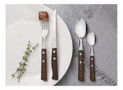 Cuchillería Tramontina Tramontina Tramontina, Cuchillas Tradicionales De Acero Inoxidable, 24 Unidades, Color Marrón