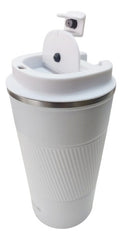 Vaso Termico Acero Inox Con Tapa Frio Calor Vivendi Blanco Lisa