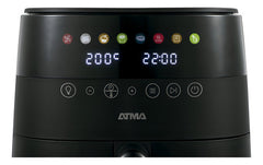 Freidora De Aire Sin Aceite Atma Fr246abp Digital 1750w 6l Negro