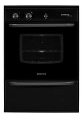 Horno A Gas Longvie H14600g Con Cajón Parrilla De Empotrar Color Grafito Negro