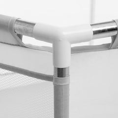 Corralito Hexagonal Estructura De Caño Bebesit 2119-a Gris Liso