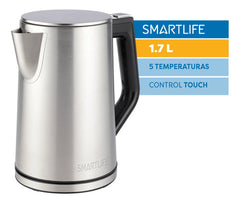 Jarra Eléctrica Smartlife Sl-ekd1520 1.7l Inox Digital Color Plateado