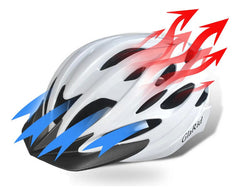 Casco Bicicleta Rollers Visera Ventilacion Regulador Luz Tm Blanco L