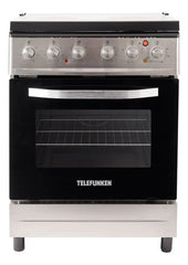 Cocina Electrica Telefunken Ekxl01v Inox 60cm Luz Horno Plateado