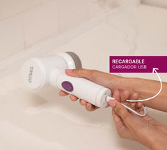 Cepillo Eléctrico Limpia Prendas Y Zapatillas 5 En 1 Atma Lz1223pi Recargable Por Usb Blanco