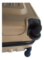 Set 3 Valijas Rigidas Premium Viaje Con Ruedas Color Dorado Dorado Oscuro Tm 61902 Dorado