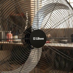 Turbo Ventilador Industrial Liliana 32 Vti32 2 Palas Metal - 81.28 Cm - 50 - Negro - Inox - Metal - 2