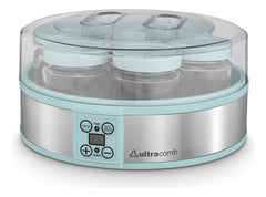 Yogurtera Ultracomb Yg-2707 1.2 Lts 7 Frascos De Vidrio Color Agua