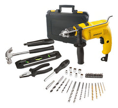 Taladro Percutor 600w Con Maletin Y Accesorios Stanley Sdh600ka Color Amarillo
