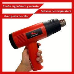 Pistola De Calor Daihatsu Pc1500 De 1500w 375oc 495oc Cts Rojo