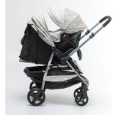 Cochecito Travel System Bebesit 1390ts-e Manillar Gris Claro Gris Claro