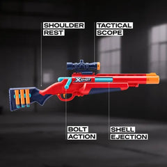 Rifle Lanza Dardos Zuru X-shot Excel Ejector Shell 7965 Rojo