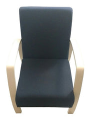 Sillon Sofa Escandinavo 1 Cuerpo Tm Negro Haya Nordico Cts - Negro - Liso