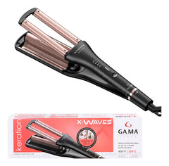 Rizador Ga.ma Keration X-waves Micro Glitt Tech Temp:220c Cs Negro