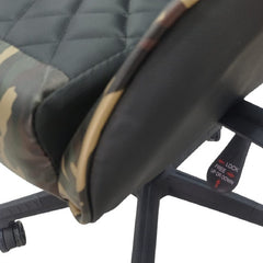 Silla Oficina Gamer Xbox Playstation Color Negro Camuflado Negro Cuero Sintético