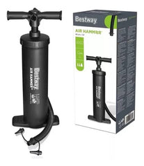 Inflador Manual Bote Pileta Colchon Inflable Bestway 62030 Negro
