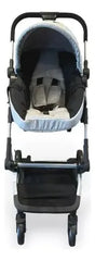 Coche Cuna Bebesit 1365tsd Gris Claro 3en1 Travel System Cs Gris