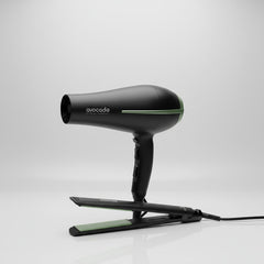 Secador Y Planchita De Pelo Ga.ma Avocado Ceramic Ion Nano - Negro