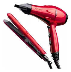 Kit Revlon Secador + Planchita Profesional Rvdr5230 Rojo - Rojo