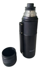 Termo Vivendi De 1200 Ml De Acero Inox Negro Libre De Bpa Negro