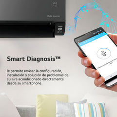 Aire Acondicionado LG Artcool Inverter 4500f Thinq Wifi Negro