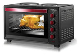 Horno Eléctrico Liliana Megacook Ao160 60l 2 Anafes Superior Negro