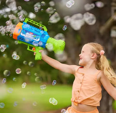 Mega Pistola De Burbujas Zuru Buncho Bubbles Color Azul