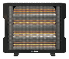 Calefactor Halógeno Liliana Infratec Ci650 Negro Con Protección Por Sobrecarga